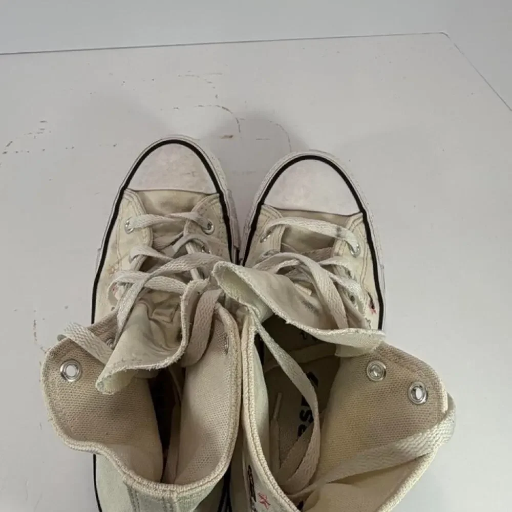 Converse Chuck Taylor All Star High Top black butterfly and star Girls Size US 4